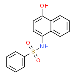 ChemSpider 2D Image | N-(4-Hydroxy-1-naphthyl)benzenesulfonamide | C16H13NO3S