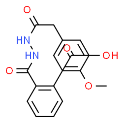 ChemSpider 2D Image | 2-({2-[(4-Methoxyphenyl)acetyl]hydrazino}carbonyl)benzoic acid | C17H16N2O5