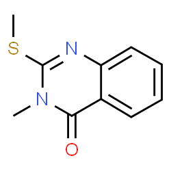 ChemSpider 2D Image | 3-Methyl-2-methylsulfanyl-3H-quinazolin-4-one | C10H10N2OS