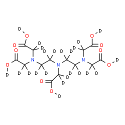 ChemSpider 2D Image | N,N-Bis[2-{bis[(~2~H)carboxy(~2~H_2_)methyl]amino}(~2~H_4_)ethyl](~2~H_3_)glycine | C14D23N3O10