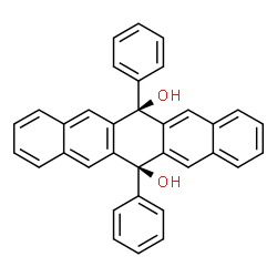 ChemSpider 2D Image | 6,13-Diphenyl-6,13-dihydro-6,13-pentacenediol | C34H24O2