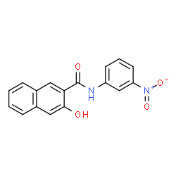 ChemSpider 2D Image | 3-Hydroxy-3'-nitro-2-naphthanilide | C17H12N2O4