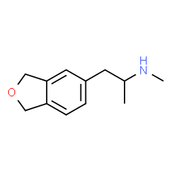 ChemSpider 2D Image | 1-(1,3-Dihydro-2-benzofuran-5-yl)-N-methyl-2-propanamine | C12H17NO