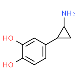 ChemSpider 2D Image | 4-(2-Aminocyclopropyl)-1,2-benzenediol | C9H11NO2