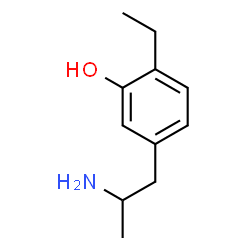 ChemSpider 2D Image | 5-(2-Aminopropyl)-2-ethylphenol | C11H17NO