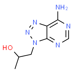 ChemSpider 2D Image | 1-(7-Amino-3H-[1,2,3]triazolo[4,5-d]pyrimidin-3-yl)-2-propanol | C7H10N6O