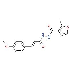 ChemSpider 2D Image | N'-[(2E)-3-(4-Methoxyphenyl)-2-propenoyl]-2-methyl-3-furohydrazide | C16H16N2O4
