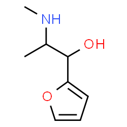 ChemSpider 2D Image | 1-(2-Furyl)-2-(methylamino)-1-propanol | C8H13NO2