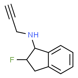 ChemSpider 2D Image | 2-Fluoro-N-(2-propyn-1-yl)-1-indanamine | C12H12FN
