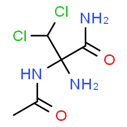 ChemSpider 2D Image | N~2~-Acetyl-2-amino-3,3-dichloroalaninamide | C5H9Cl2N3O2