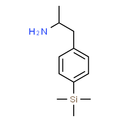 ChemSpider 2D Image | 1-[4-(Trimethylsilyl)phenyl]-2-propanamine | C12H21NSi