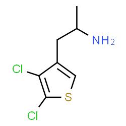 ChemSpider 2D Image | 1-(4,5-Dichloro-3-thienyl)-2-propanamine | C7H9Cl2NS