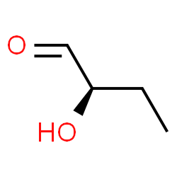 ChemSpider 2D Image | (2R)-2-Hydroxybutanal | C4H8O2