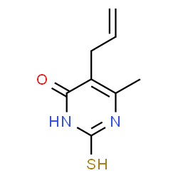 ChemSpider 2D Image | 5-allyl-2-mercapto-6-methylpyrimidin-4-ol | C8H10N2OS
