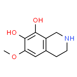 ChemSpider 2D Image | 6-Methoxy-1,2,3,4-tetrahydro-7,8-isoquinolinediol | C10H13NO3