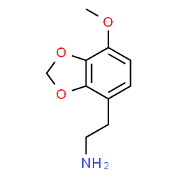 ChemSpider 2D Image | 2-(7-Methoxy-1,3-benzodioxol-4-yl)ethanamine | C10H13NO3