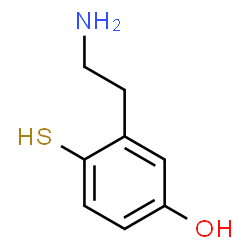 ChemSpider 2D Image | 3-(2-Aminoethyl)-4-sulfanylphenol | C8H11NOS