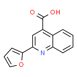 ChemSpider 2D Image | 2-(2-Furyl)-4-quinolinecarboxylic acid | C14H9NO3