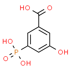 ChemSpider 2D Image | 3-Hydroxy-5-phosphonobenzoic acid | C7H7O6P