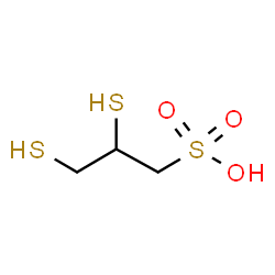 ChemSpider 2D Image | 2,3-Dimercapto-1-propanesulfonic acid | C3H8O3S3