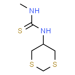 ChemSpider 2D Image | 1-(1,3-Dithian-5-yl)-3-methylthiourea | C6H12N2S3