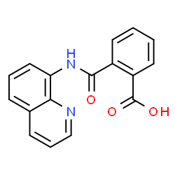 ChemSpider 2D Image | 2-(8-Quinolinylcarbamoyl)benzoic acid | C17H12N2O3