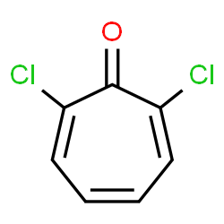 ChemSpider 2D Image | 2,7-Dichloro-2,4,6-cycloheptatrien-1-one | C7H4Cl2O