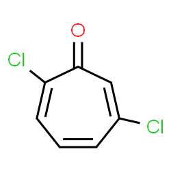 ChemSpider 2D Image | 2,6-Dichloro-2,4,6-cycloheptatrien-1-one | C7H4Cl2O