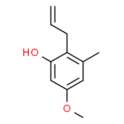 ChemSpider 2D Image | 2-Allyl-5-methoxy-3-methylphenol | C11H14O2