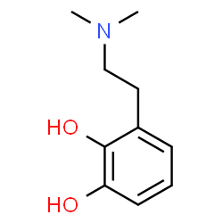 ChemSpider 2D Image | 3-[2-(Dimethylamino)ethyl]-1,2-benzenediol | C10H15NO2