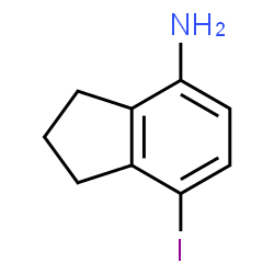 ChemSpider 2D Image | 7-Iodo-4-indanamine | C9H10IN