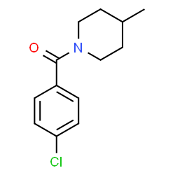 ChemSpider 2D Image | (4-Chlorophenyl)(4-methyl-1-piperidinyl)methanone | C13H16ClNO