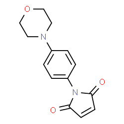 ChemSpider 2D Image | 1-(4-Morpholin-4-yl-phenyl)-pyrrole-2,5-dione | C14H14N2O3