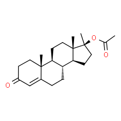 ChemSpider 2D Image | (17beta)-17-Methyl-3-oxoandrost-4-en-17-yl acetate | C22H32O3
