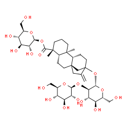 ChemSpider 2D Image | 1-O-[(5beta,9beta,10alpha)-13-{[2-O-(beta-D-Glucopyranosyl)-beta-D-glucopyranosyl]oxy}-18-oxokaur-16-en-18-yl]-beta-D-glucopyranose | C38H60O18