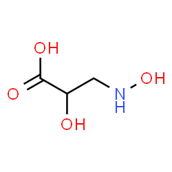 ChemSpider 2D Image | 2-Hydroxy-3-(hydroxyamino)propanoic acid | C3H7NO4