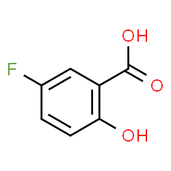 ChemSpider 2D Image | 5-Fluoro-2-hydroxybenzoic acid | C7H5FO3