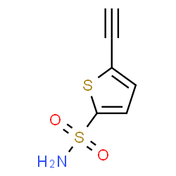 ChemSpider 2D Image | 5-Ethynyl-2-thiophenesulfonamide | C6H5NO2S2