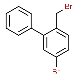 ChemSpider 2D Image | 5-Bromo-2-(bromomethyl)biphenyl | C13H10Br2