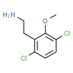 ChemSpider 2D Image | 2-(3,6-Dichloro-2-methoxyphenyl)ethanamine | C9H11Cl2NO