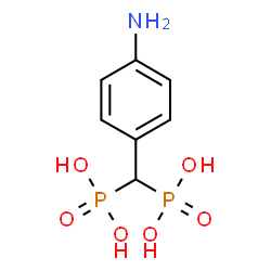 ChemSpider 2D Image | [(4-Aminophenyl)methylene]bis(phosphonic acid) | C7H11NO6P2