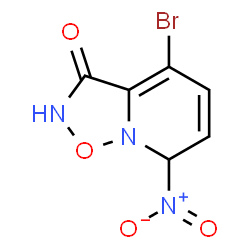 ChemSpider 2D Image | 4-Bromo-7-nitro-2H-[1,2,5]oxadiazolo[2,3-a]pyridin-3(7H)-one | C6H4BrN3O4