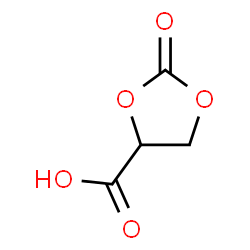 ChemSpider 2D Image | 2-Oxo-1,3-dioxolane-4-carboxylic acid | C4H4O5