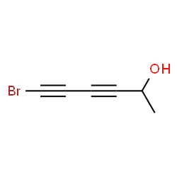 ChemSpider 2D Image | 6-Bromo-3,5-hexadiyn-2-ol | C6H5BrO