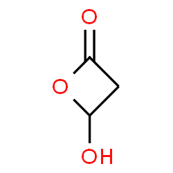 ChemSpider 2D Image | 4-Hydroxy-2-oxetanone | C3H4O3