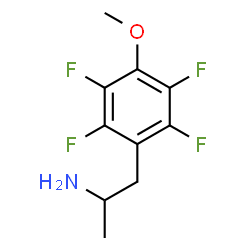 ChemSpider 2D Image | 1-(2,3,5,6-Tetrafluoro-4-methoxyphenyl)-2-propanamine | C10H11F4NO