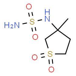 ChemSpider 2D Image | N-(3-Methyl-1,1-dioxidotetrahydro-3-thiophenyl)sulfuric diamide | C5H12N2O4S2