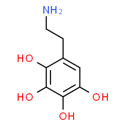 ChemSpider 2D Image | 5-(2-Aminoethyl)-1,2,3,4-benzenetetrol | C8H11NO4