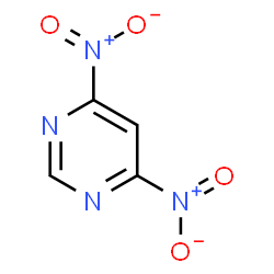 ChemSpider 2D Image | 4,6-Dinitropyrimidine | C4H2N4O4
