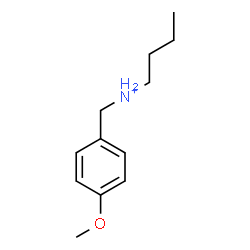 ChemSpider 2D Image | N-(4-Methoxybenzyl)-1-butanaminium | C12H20NO